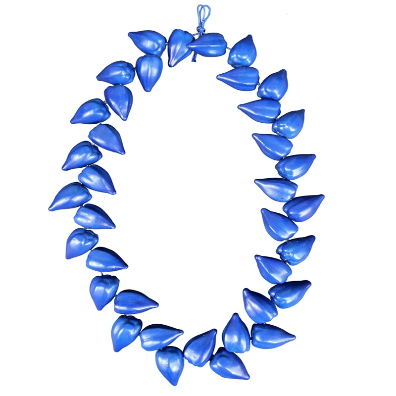 Samoan Chief Necklace Ula Fala Tribal Handmade Traditional UlaFala Mens Lei Polynesian Pacific Islander Tapa Cloth Wearable Art