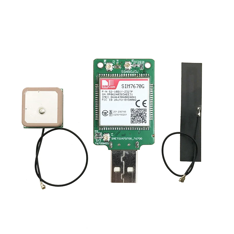 

SIMCOM SIM7670G-MNGV 4G LTE Cat1 module,USB Dongle for Global Support GPS