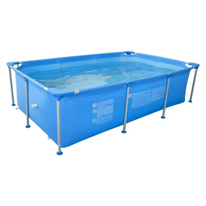 

Outdoor Rectangular Metal Frame Swimming Pool Inflatable Water Pool Above Ground for Backyard Garden Waterparty