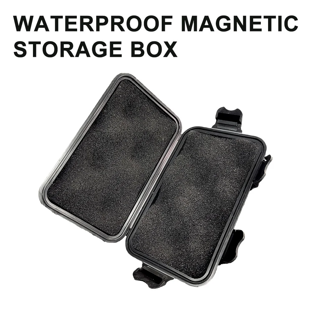 Mini Magnetic Key Holder Under Car Hide Key Box Waterproof Key Hider Rustproof Multifunctional Box for Spare Key GPS Locator