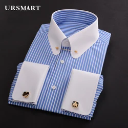 men's french cuff shirt Manager business cotton can be customized men's shirts