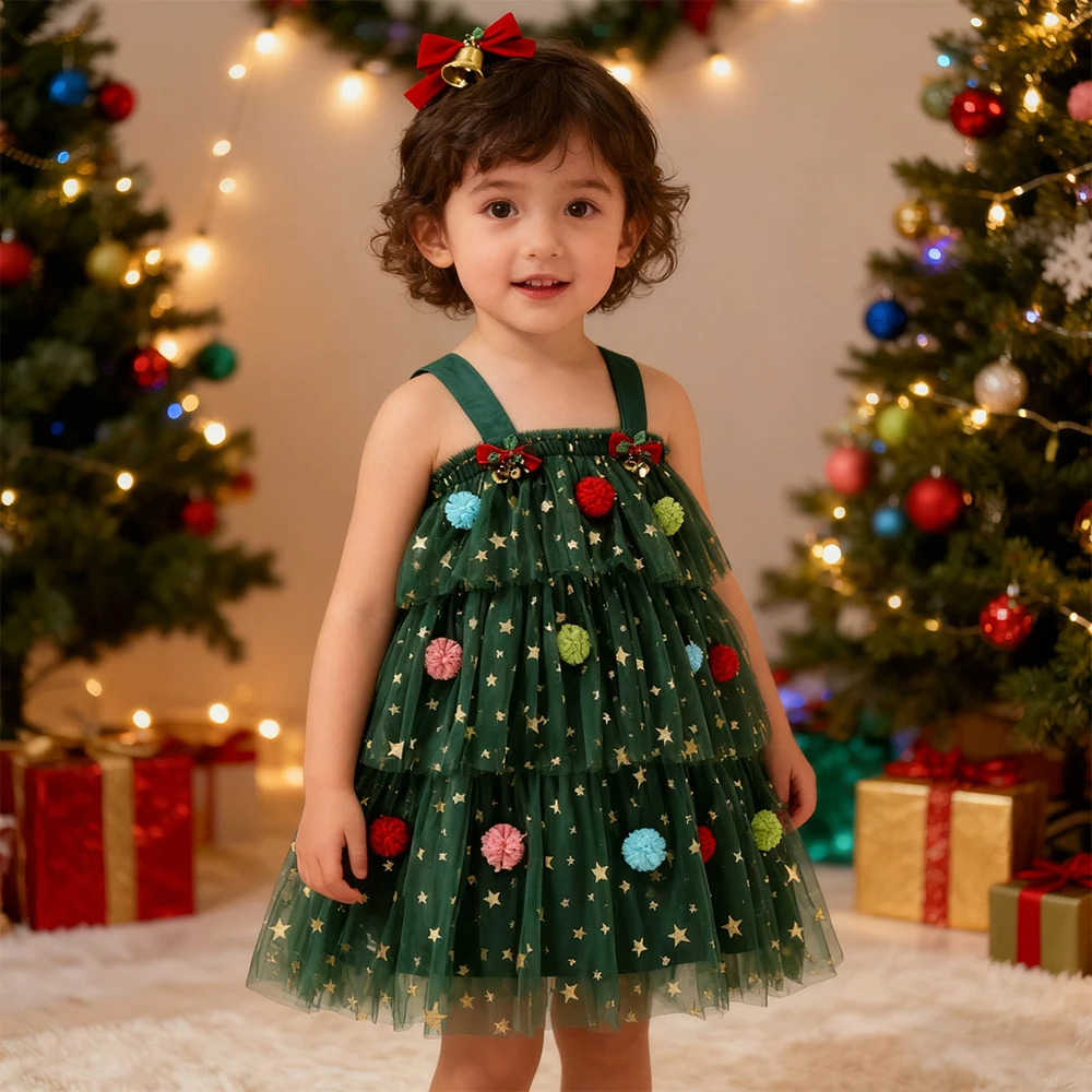 

Christmas Dress For Girls Party Dresses Toddler Girl Princess Dress New Year Costume Festive Evening Dress Children's Clothing