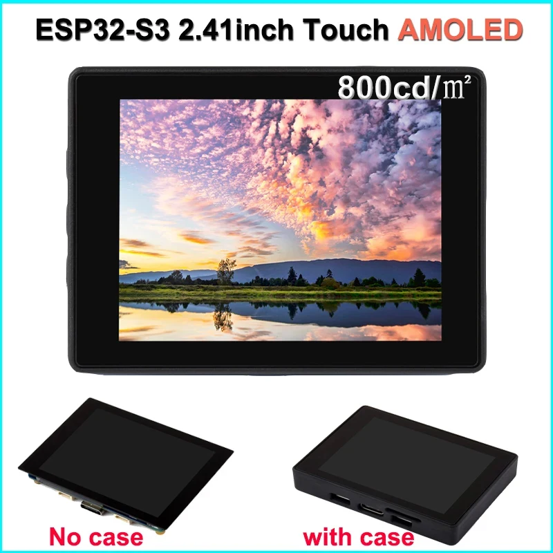 ESP32 S3 Development Board 2.41 Inch AMOLED Display 600x450 TouchScreen For Arduino LVGL LX7 Dual Core Supporting WiFi/Bluetooth