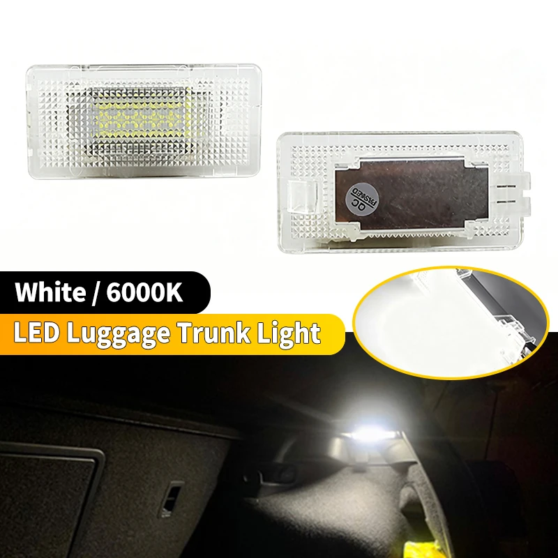 1/2PCS LED Interior Luggage Trunk Light for BMW 1 3 5 7 X Series/E84 X1 E53 X5 F01 E65 E38 E63 F10 E60 - Footwell Glove Box Lamp