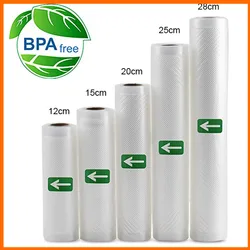 Food Vacuum Bags for Sous Vide Storage Packaging bag for Vacuum Sealer Meat Fruits Vegetables 500cm/Rollsc