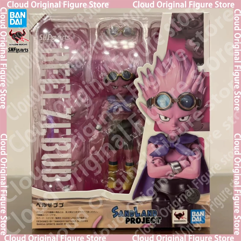 

In Stock 100% Original Bandai Sand Land Anime Figure SHF Beelzebub Rao Thief Action Figure Collectibles Model High Poseability
