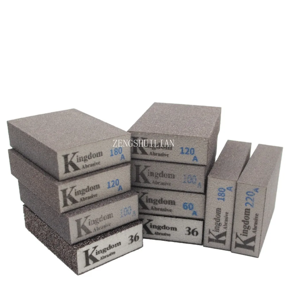 10pcs:Sponge Removing Rust Carborundum Eraser Cleaning Brush Descaling Clean Rub Cooktop Pot Kitchen Sponge Tools 100x70x26mm