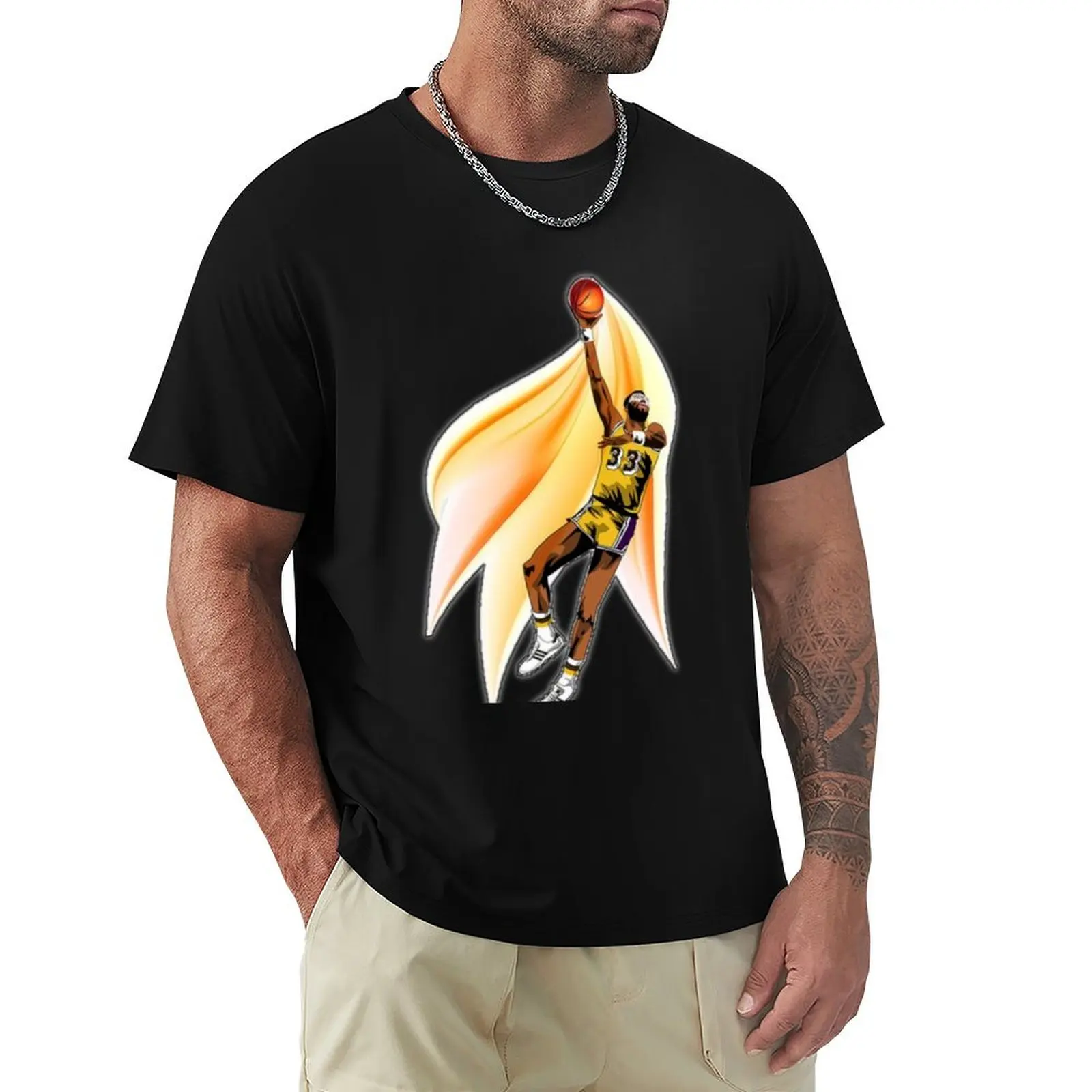 

kareem abdul-jabbar T-Shirt Urban Casual Loose Fit Tee