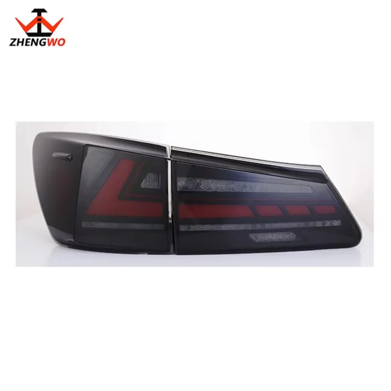 For Lexus IS250 IS300 IS350 ISF LED Tail Light 2006-2012 With Start-up Animation&Sequential Indicator Rear Lamps Assembly