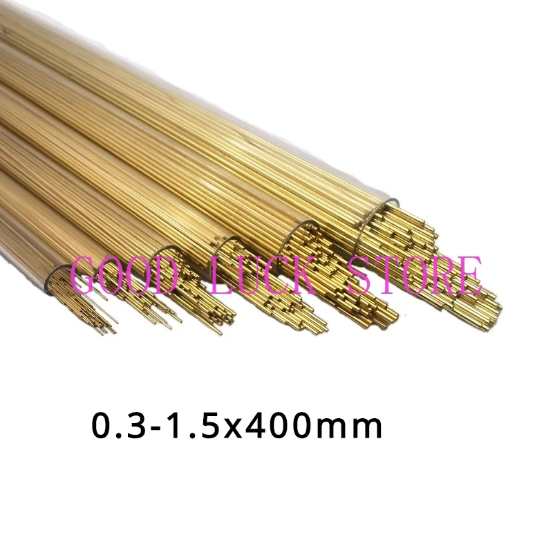 

100pcs EDM Wire Machine Sparks Drilling Electrodes Single Hole Brass Tubes 0.3-1.5x400mm EDM Electrode tubes