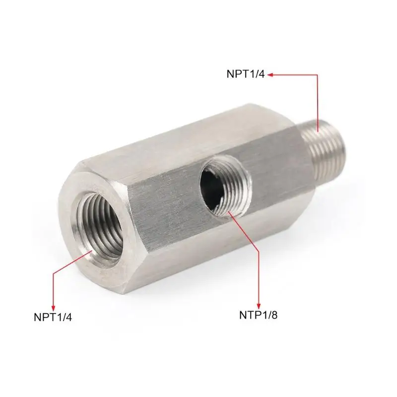 Oil Pressure Sensor Tee 1/8