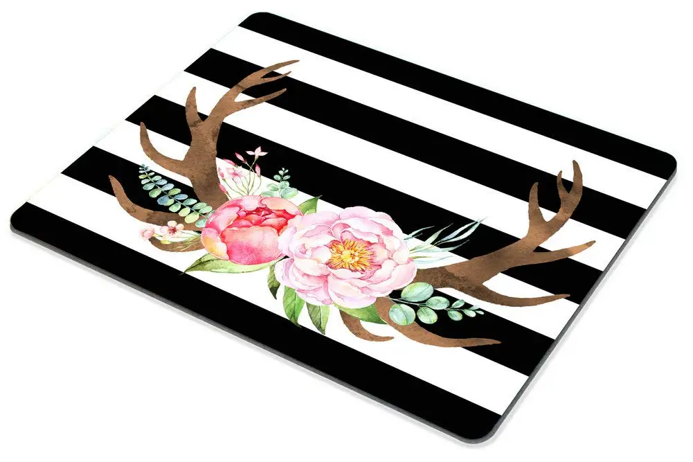 Hot-Selling Vintage Flowers Printing Mouse Pads Comfortable Gaming Mousepad Mouse Mat Keyboard Mats Desk Pad Mousepads 22x18cm