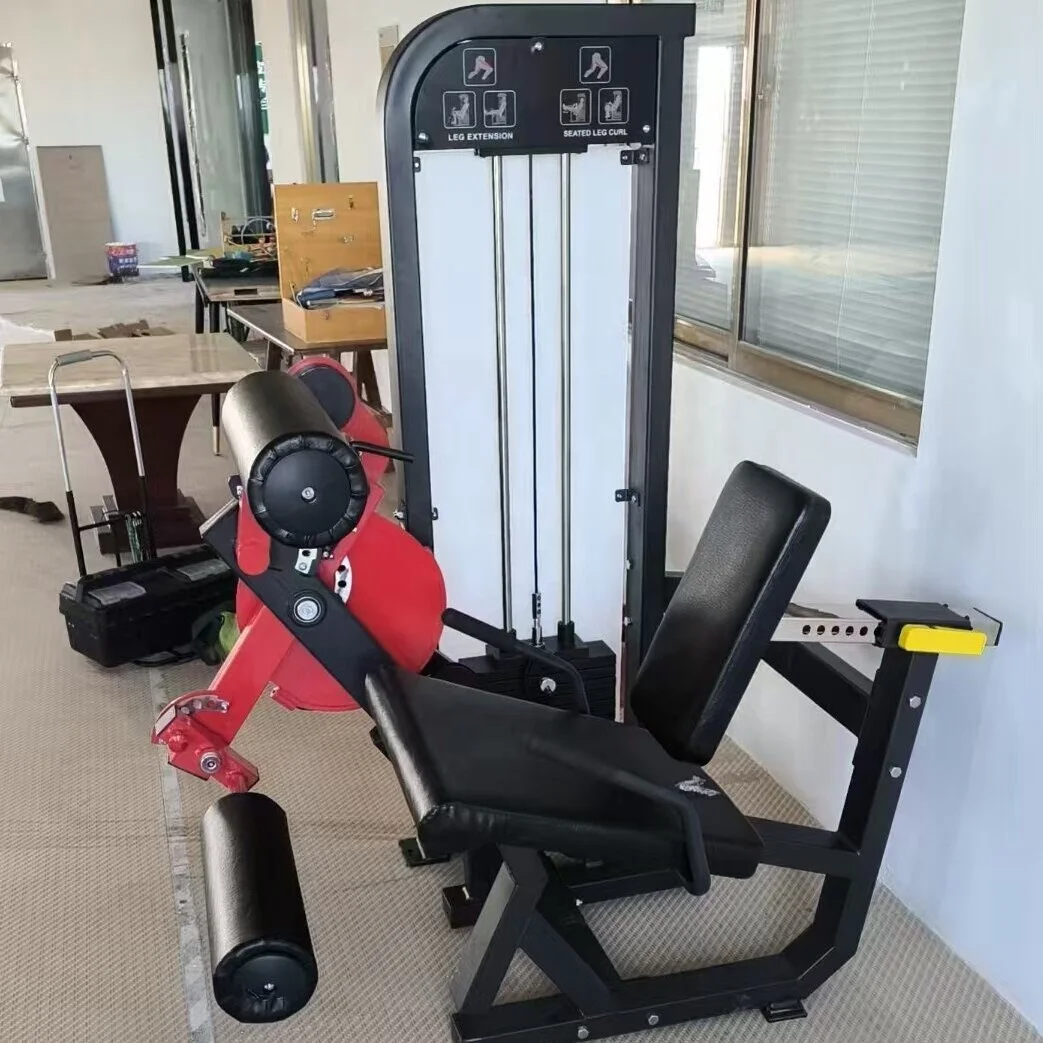 

Compact Steel Plate Loaded Leg Extension Curl Machine for Home Fitness Lower Body Muscle Strength Training Fitness Equipment Gym