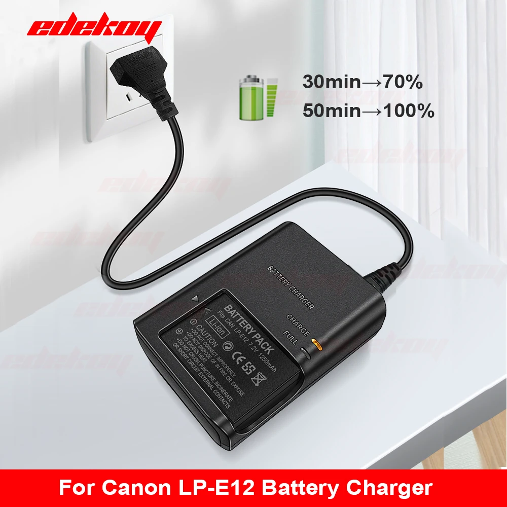 LC-E12E LCE12バッテリー充電器 キヤノン LP-E12 LPE12 EOS-M EOS M