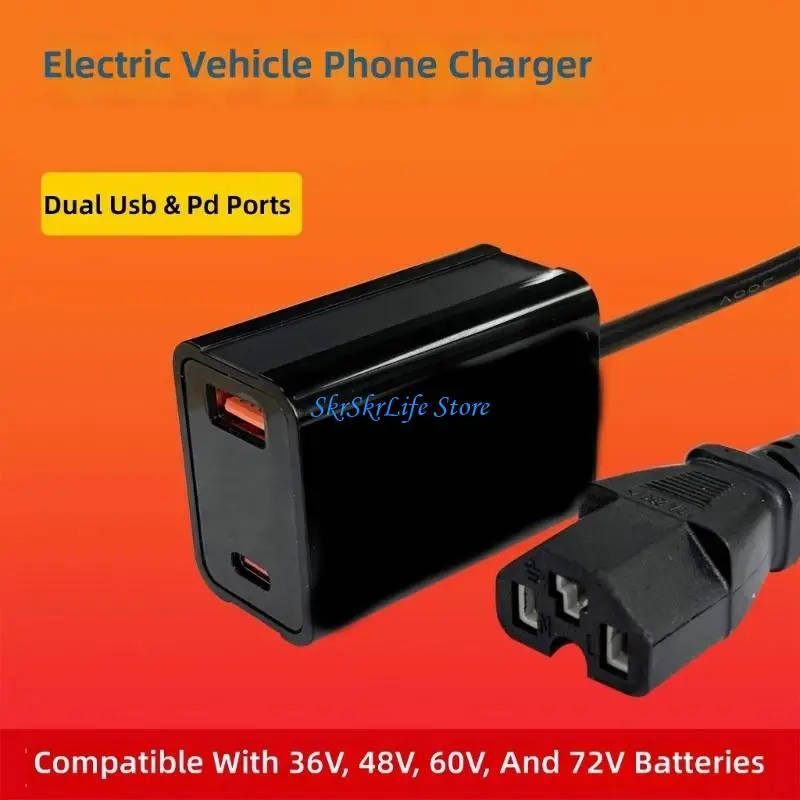 

E65E Highly Speed USB For Electric Bike Motorcycles With 5V 9V 12V Output