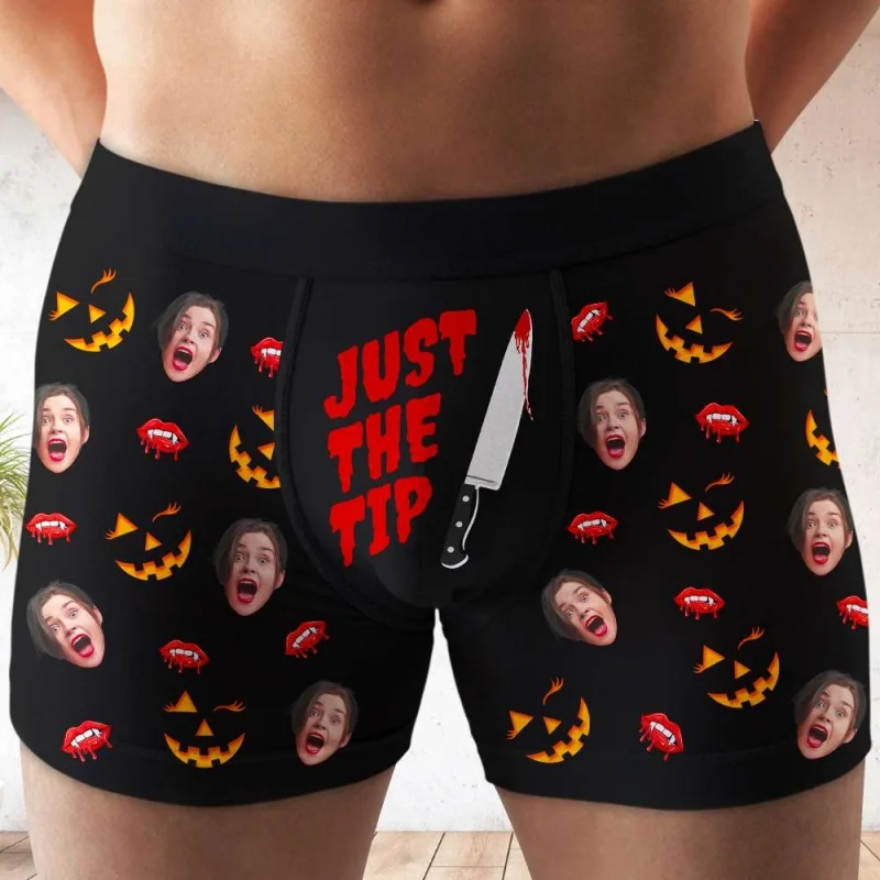 Personalized Valentine's Gift for Him, Custom Name & Photo Men's Underwear, Funny Boyfriend Gift Idea