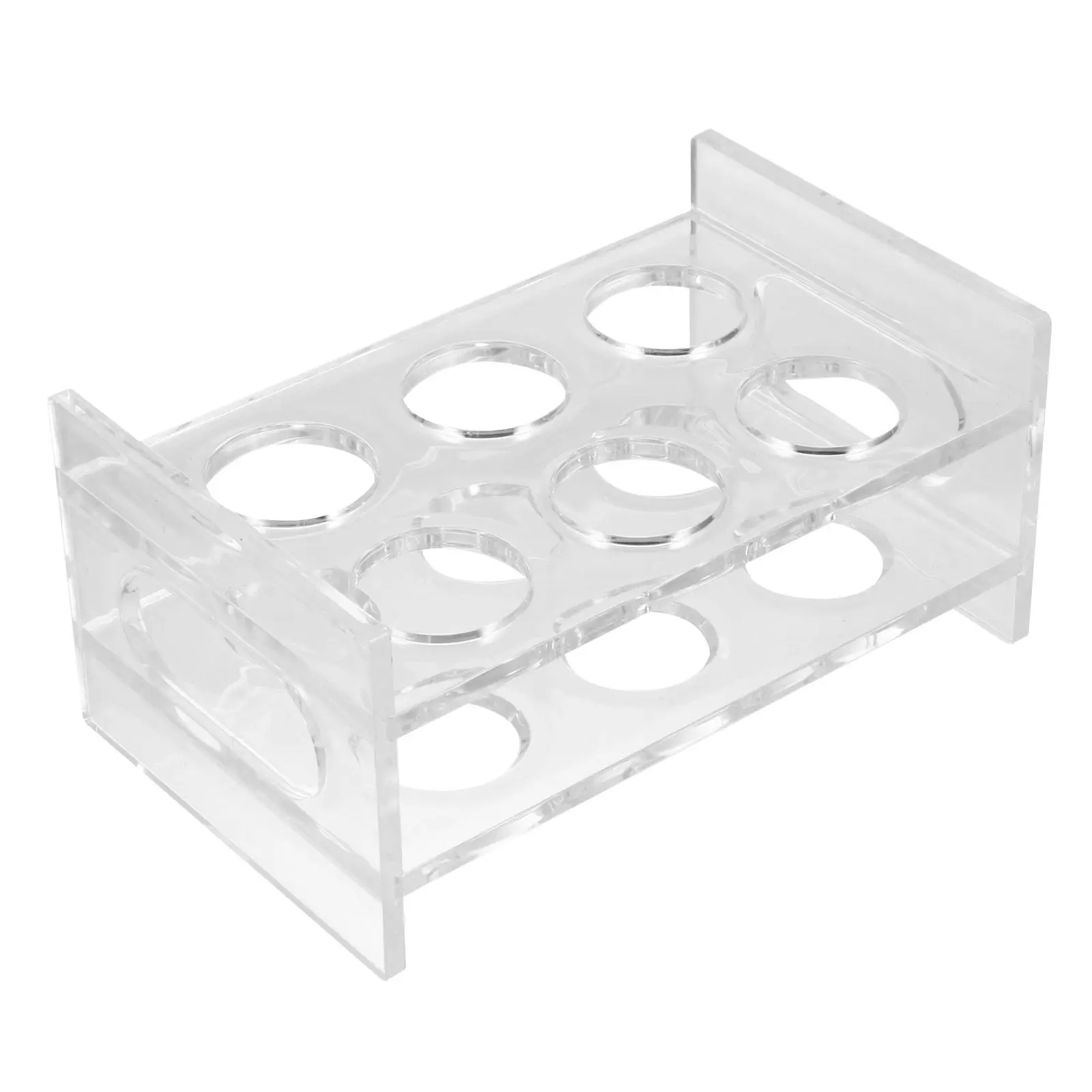 Acrylic Shot Glass Holder Round Cup Storage Rack for Bar, KTV, Hotel – Transparent Drinkware Drying & Display Organizer