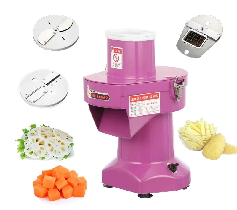 

z Commercial multi-function Vegetable Cutting Machine 110V/220V Onion Cucumber Dicer Carrot Shredded Raddish Potato Slicer Mach