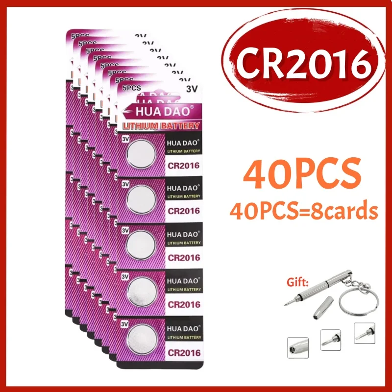 10-90Pcs CR2016 3V Lithium Button CR 2016 Battery DL2016 BR2016 DL2016 LM2016 Coin Cell Watch Batteries for Toys Clock Remote