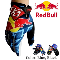 2025 Red Bull Gloves Mountain Bike Gloves for Men and Women Mountain Bike Cycling Gloves Soft and Breathable Touch Gloves