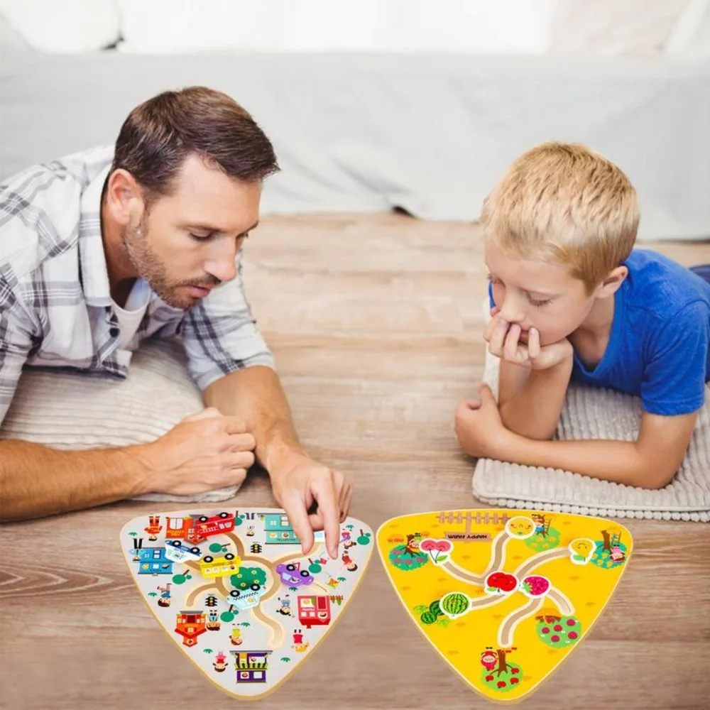 Labirinto per bambini in legno Tavola da passeggio Educazione precoce Tavole per labirinto Montessori multiuso Montessori portatili