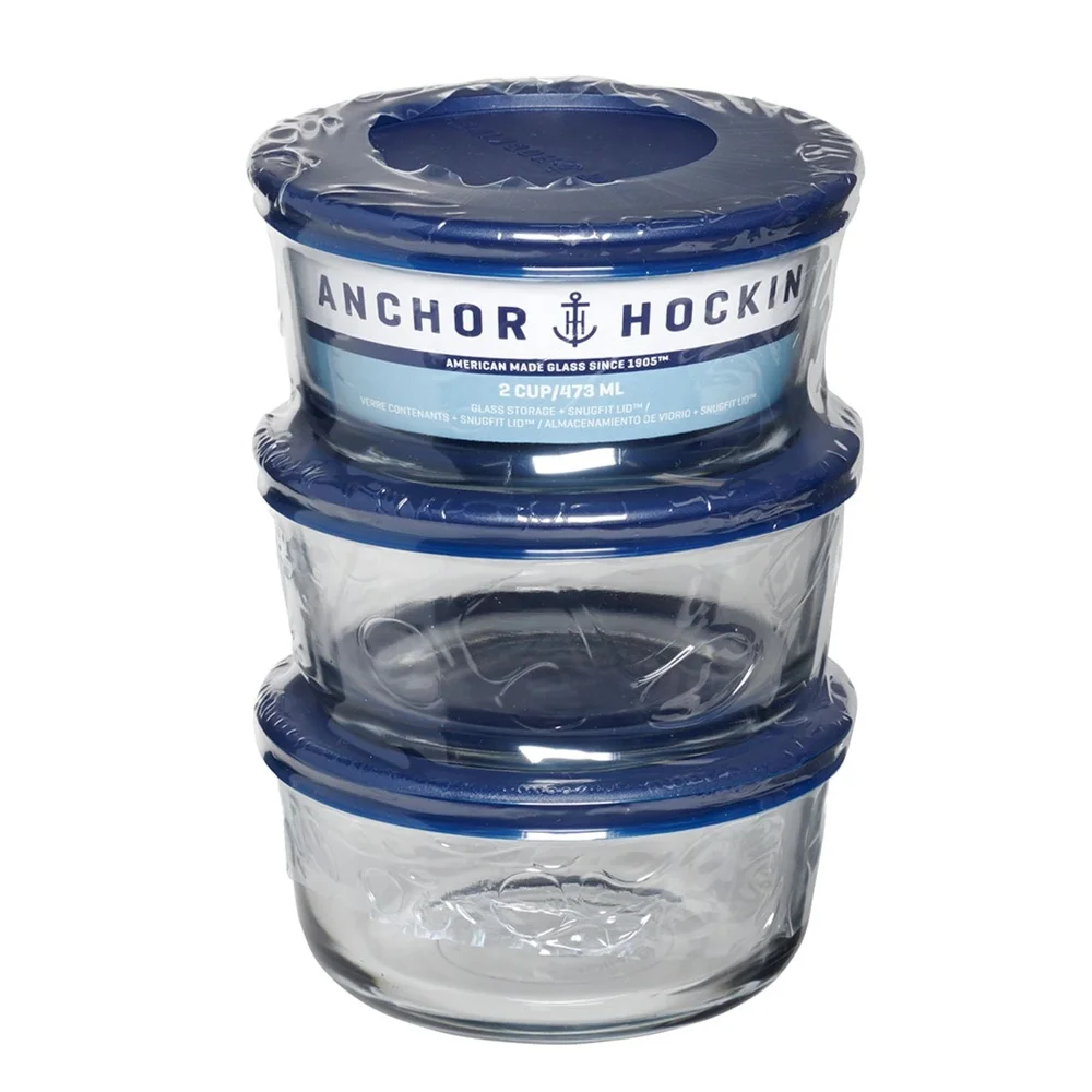 3-Piece Glass Storage Containers 4