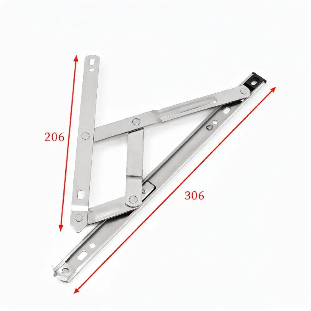 Adjustable Window Hinge Limiter Stainless Steel Casement Stay Four Bar Linkage Secure Positioning Accessory Hardware