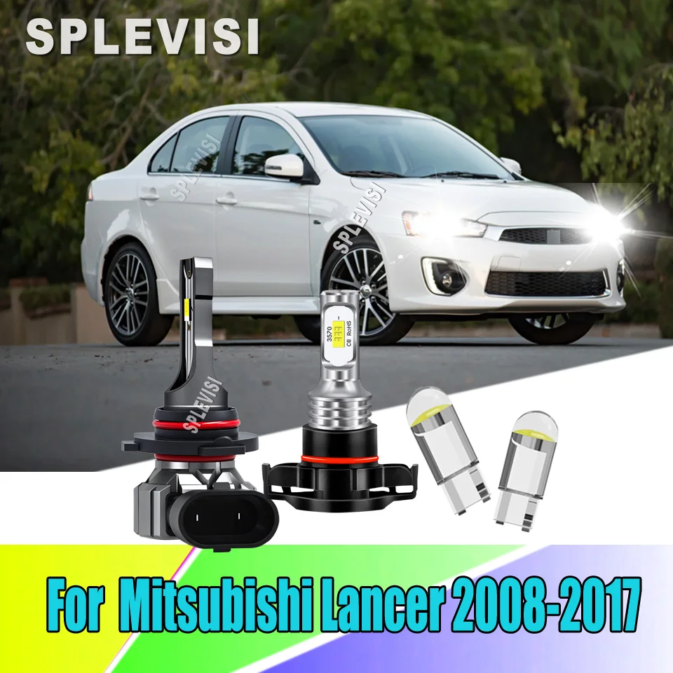 

9005 9006 H16 Car Headlight LED Bulbs Enhanced Safety For Mitsubishi Lancer 2008 2009 2010 2011 2012 2013 2014 2015 2016 2017