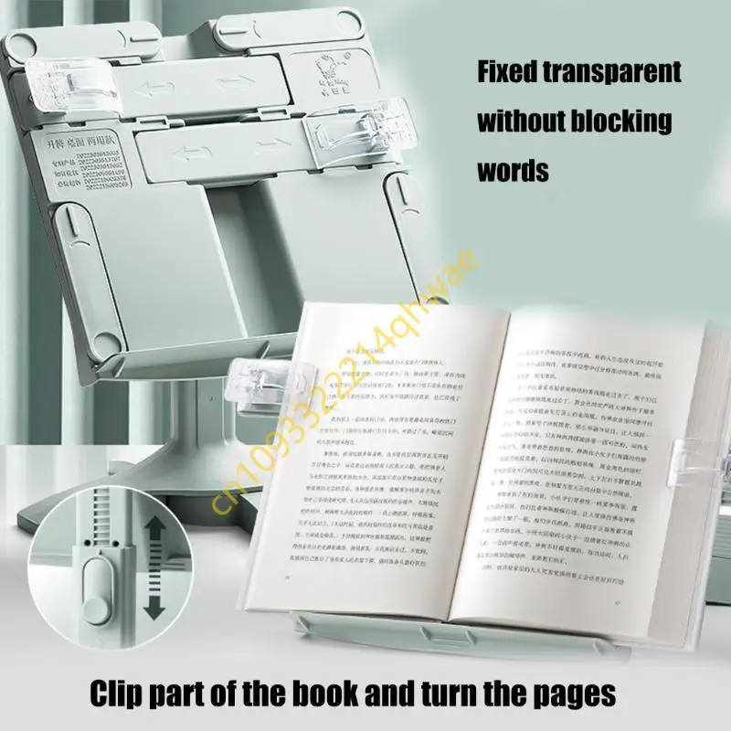 Hands Book Stands for Reading, Angles Hight Ajuste Book Setor com clipe papel para livros receitas didáticos Tablet