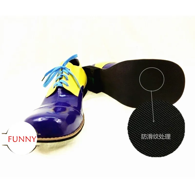 34cm Free Size Crazy Clown Joker Cosplay Shoes Adults Funny Club Party Dress Up Halloween Carnival Cosplay Accessories