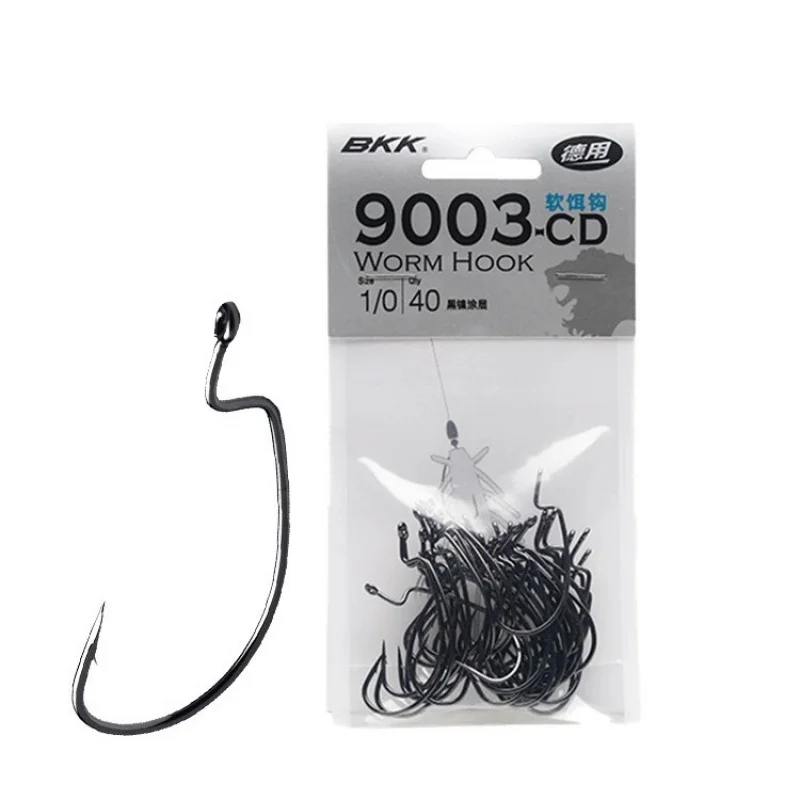 

BKKLure Fishhook Crank Hook Texas Reverse Fishing Soft Worm Hook Soft Bait Hook Wide Belly9003CDLarge Package