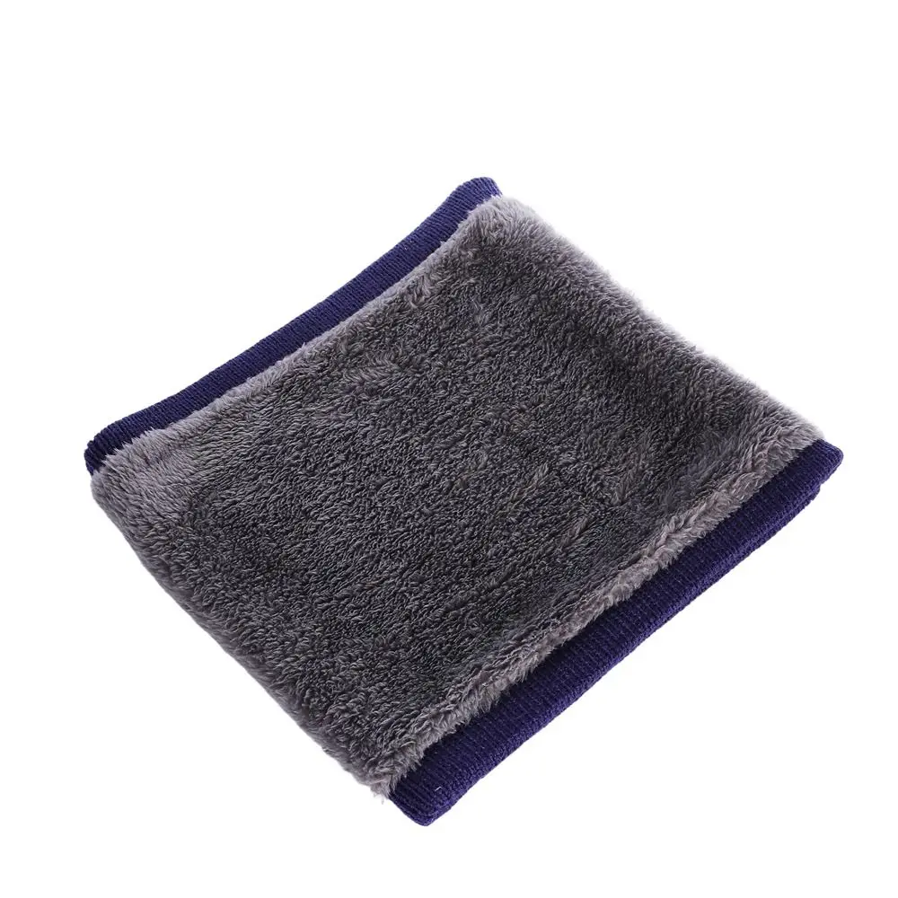 Unisex Thermal Winter Neck Gaiters Fleece Lined Thick Warm Neck Warmer Double-Layer Knit Scarf for Cold Weather