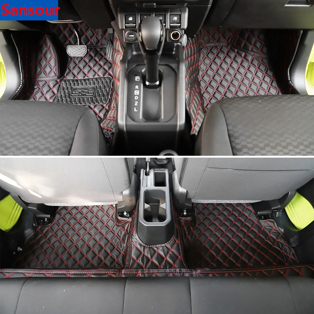 

Sansour Floor Mats for Suzuki Jimny 2019+ Car Foot Mat Pad Trunk Mats Accessories for Suzuki Jimny 2019 2020 Left Right Driving