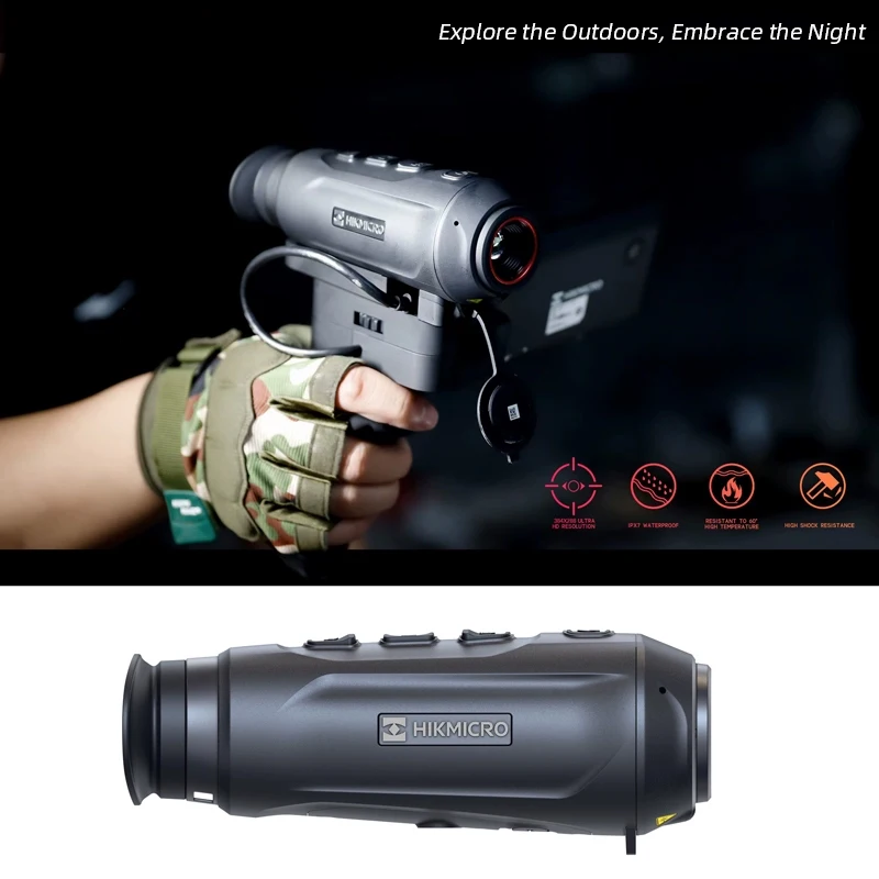 

Ручной тепловизор DH15/DQ25 с разрешением 640, монокулярной камерой 50 Гц, подходит для охоты и наблюдения