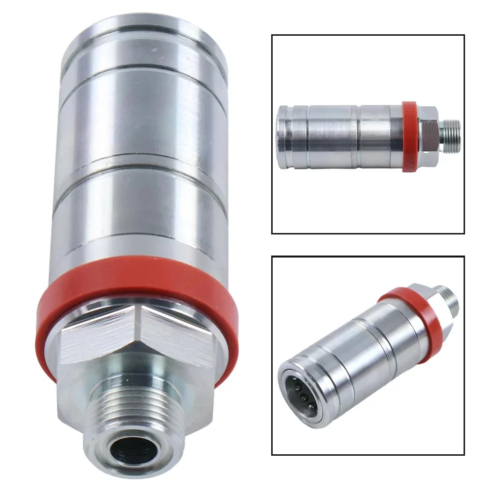 hydraulic quick connector, tractor hydraulic coupler, M22×1.5 male fitting, agricultural spare part, hydraulic pipe adapter