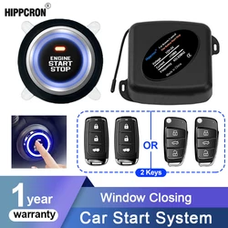 Hippcron Central Door Lock Telecomando per auto Sistema di avvio push per ingresso senza chiave con funzione di controllo del bagagliaio della porta finestra universale