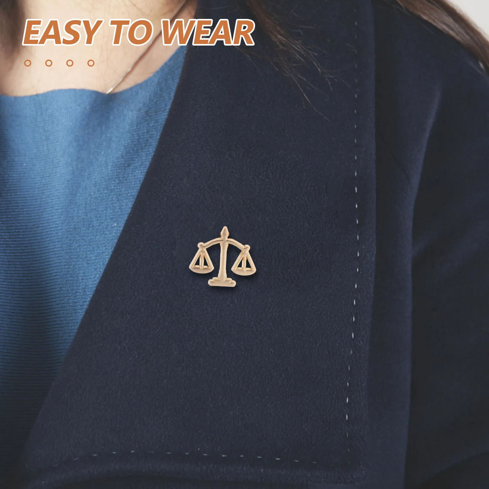 

6Pcs Metal Libra Scales Brooch Pin for Men Suit Lapel Collar Shirt Jacket Lawyer Judge Law Professional Formal Business