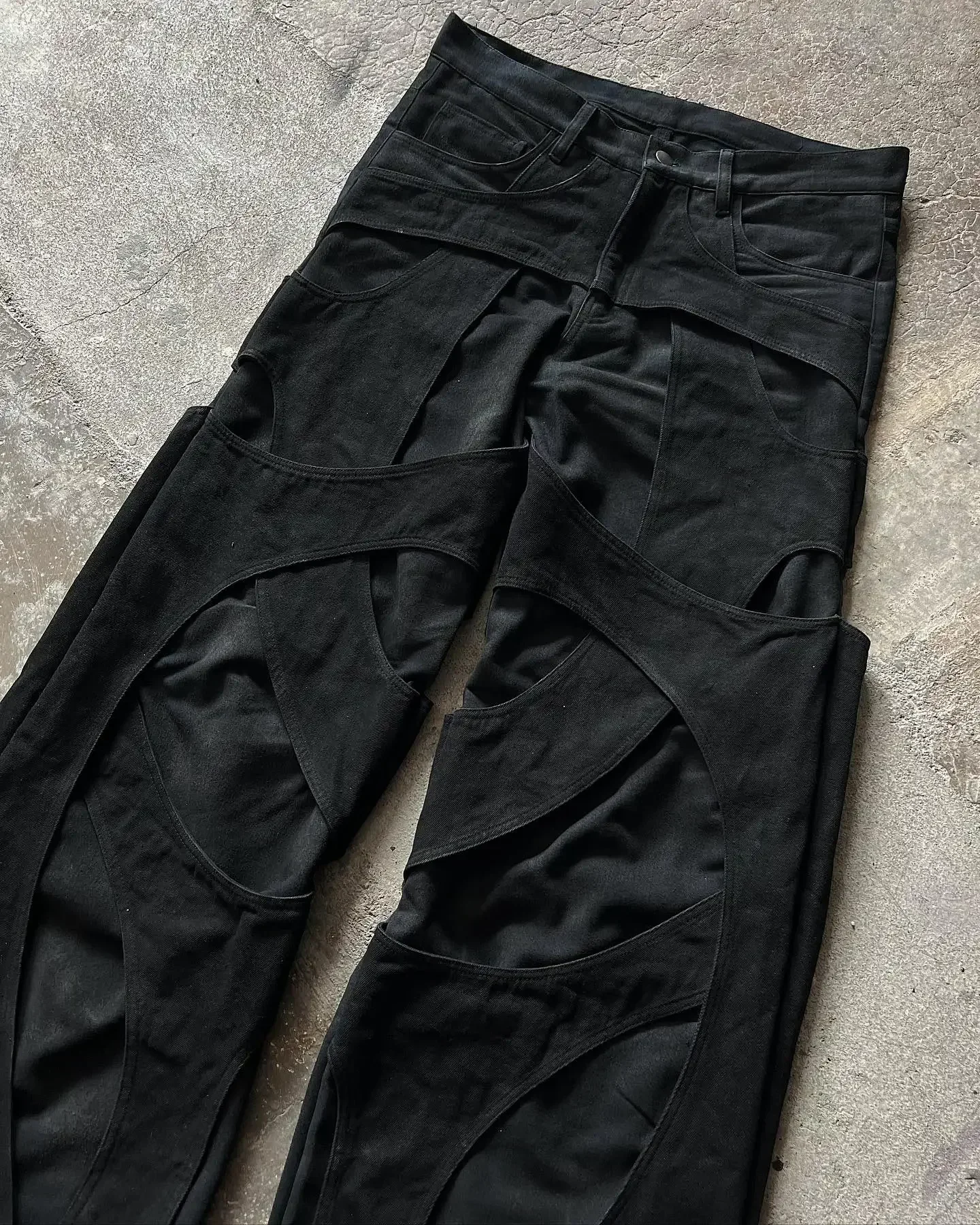 Pantalon en denim de loisirs de rue pour femmes, jean épissé, taille haute, jambe droite, jambe large, Hip Hop, vêtements Harajuku, nouvelle mode, Y2K