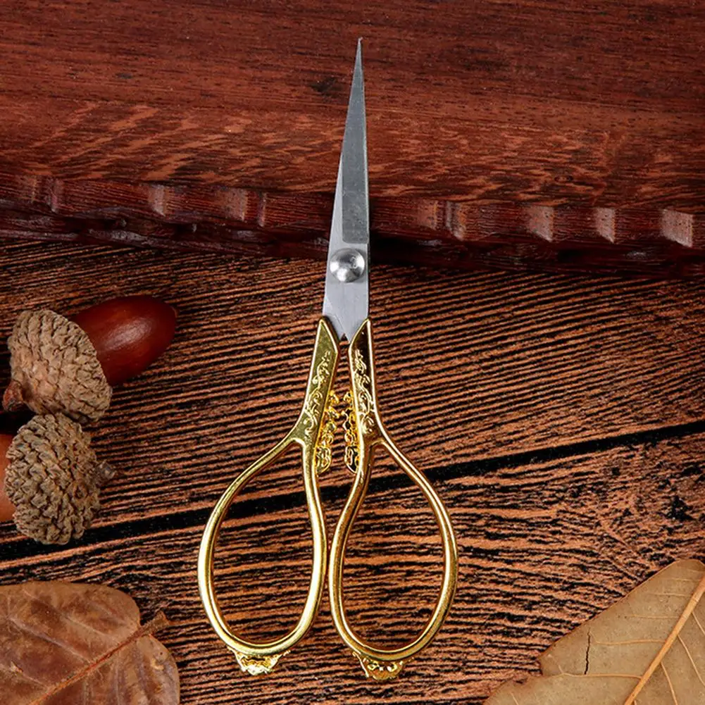 Shears Scissors Sewing Stainless Steel Tailor Toolbox Vintage Cotton Exquisite Fabrics Linen Nostalgic Garden Home