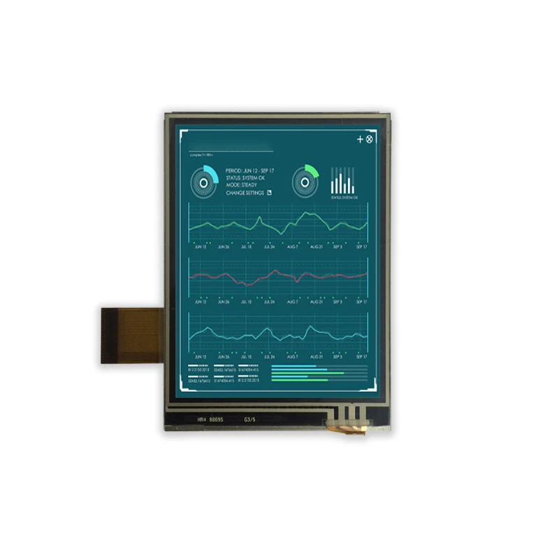 

3.2 inch 240x320 multiple interfaces Industrial TN LCD display module with RTP