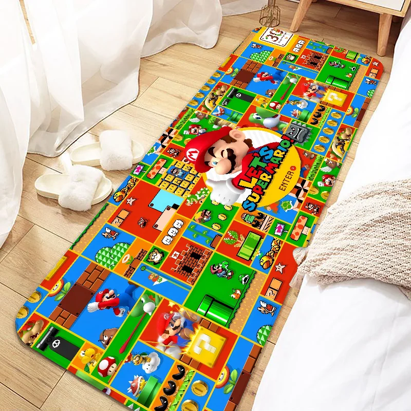 classic games M-Marios Entrance Non-slip Doormat Washable Kitchen Carpet Living Room Hallway Rugs Bathroom Bath Door Mats