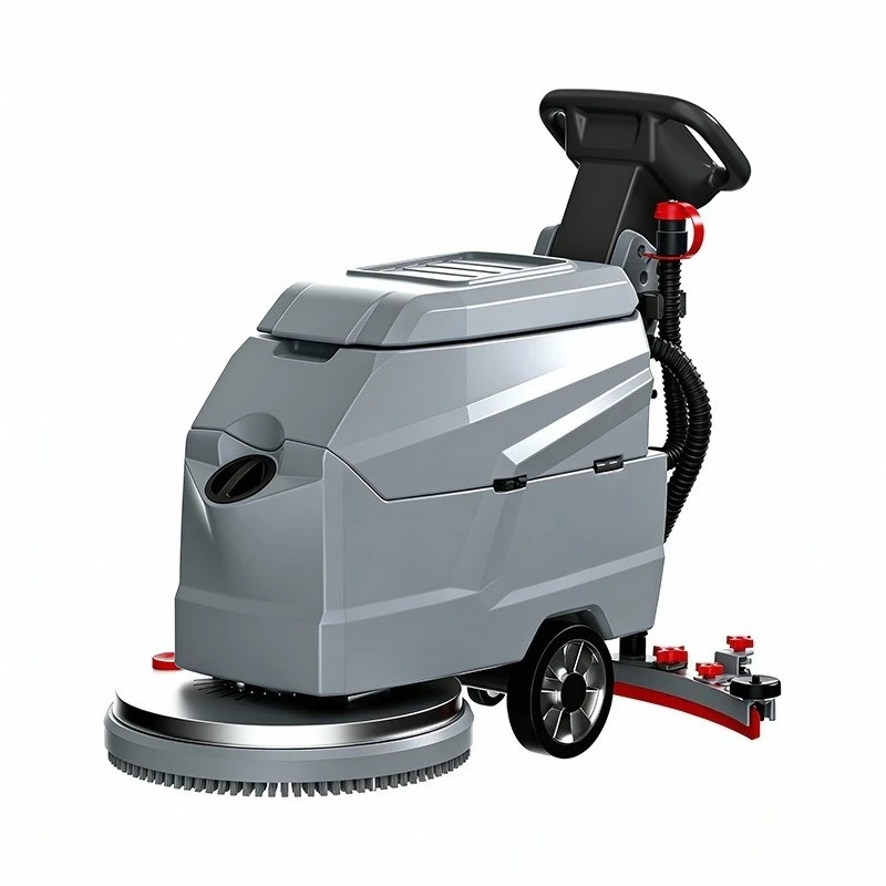 Hand-push washing machine commercial washing, towing and suction integrated
