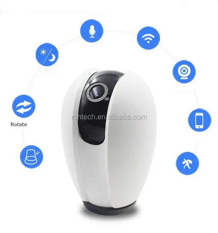 Wireless 1080P IP Camera WiFi Home Security Surveillance Camera Baby Elderly Pet Nanny Monitor Pan / Tilt Two-Way Audio