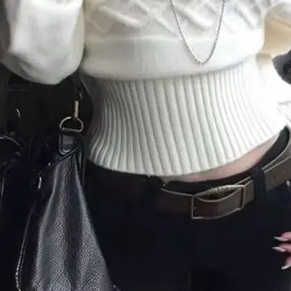 

Onalippa осень-зима пуловер с высокой горловиной и талией, свитер, вязаный крючок с рукавами «летучая мышь», ленивый высококачественный трикотаж для похудения