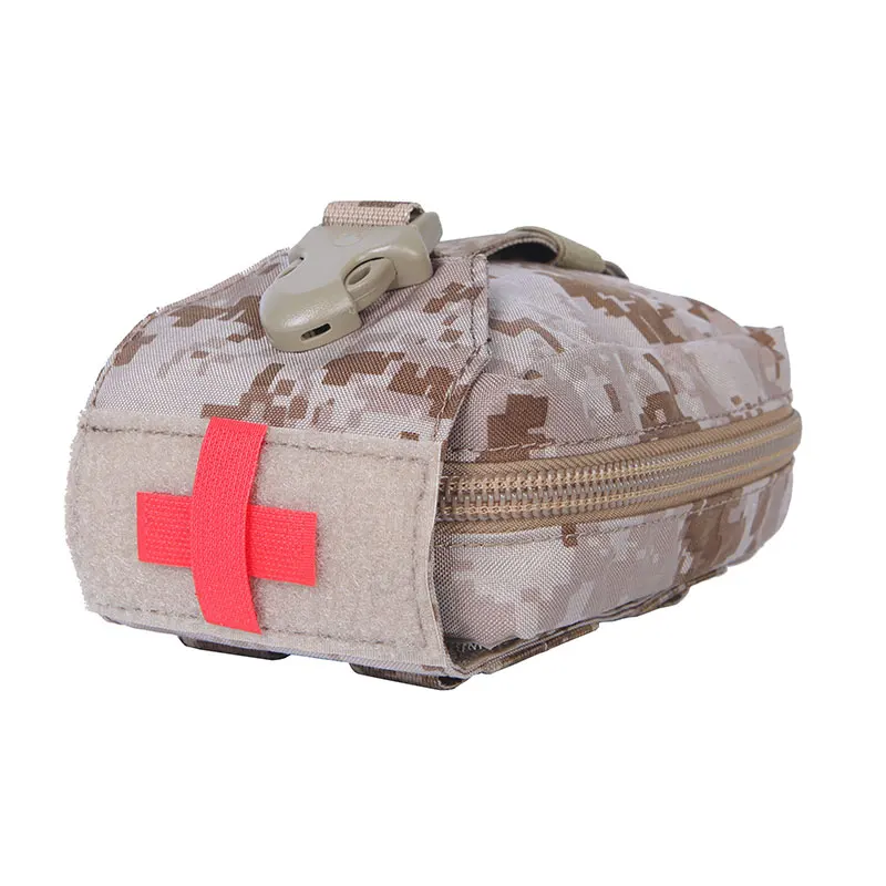 Levez songear-Trousse de premiers soins en poudre, poche médicale, sac de survie EDC en nylon Molle, entraînement sportif en plein air, panneau modulaire Airsoft AOR1