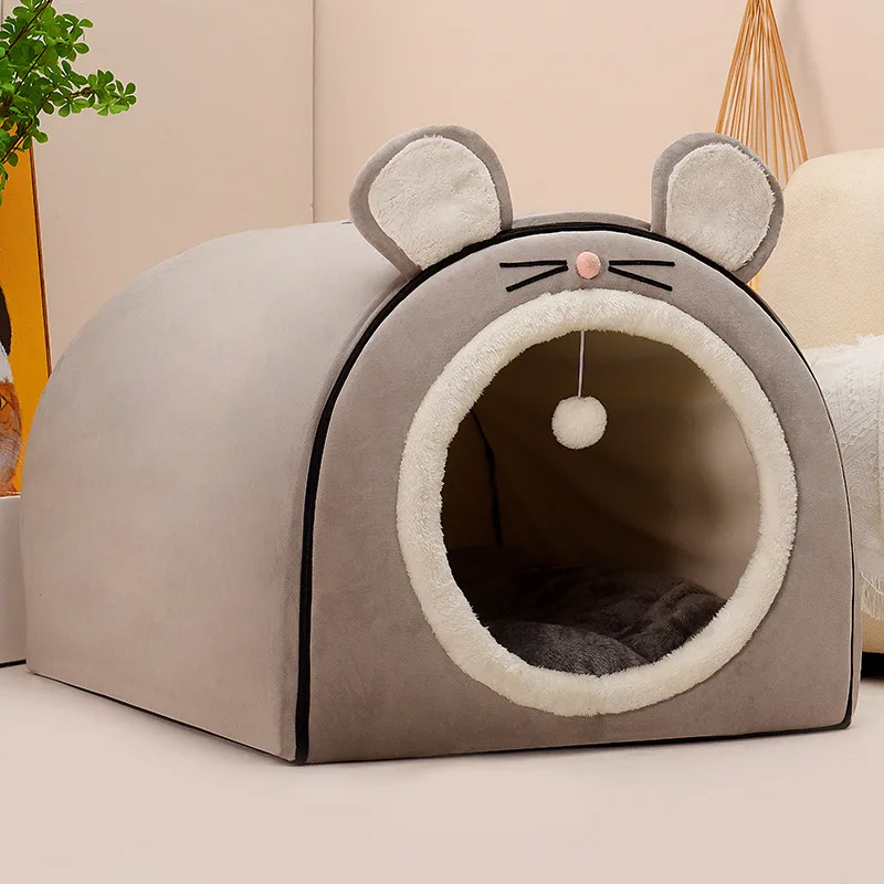 Dog House Dog Bed Winter Dogs Kennel Small and Medium-sized Teddy Dog Detachable Sleeping Nest Pet Supplies Puppy Cave Sofa