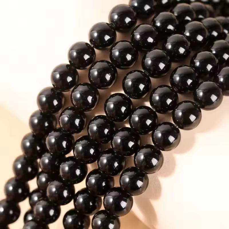 Natural Stone Golden Obsidian Bead Irisation Round Loose Spacer 4 6 8 10 12mm For Jewelry Making Diy Bracelet Necklace Accessory - Image 27