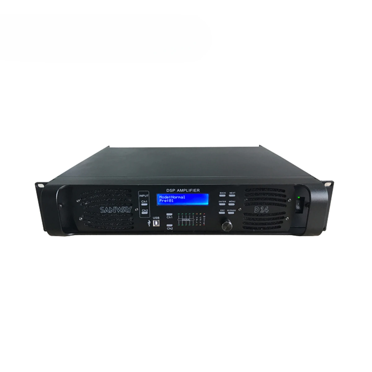 

D14 Public address 14000W Professional system Stereo DSP Power Amplifier