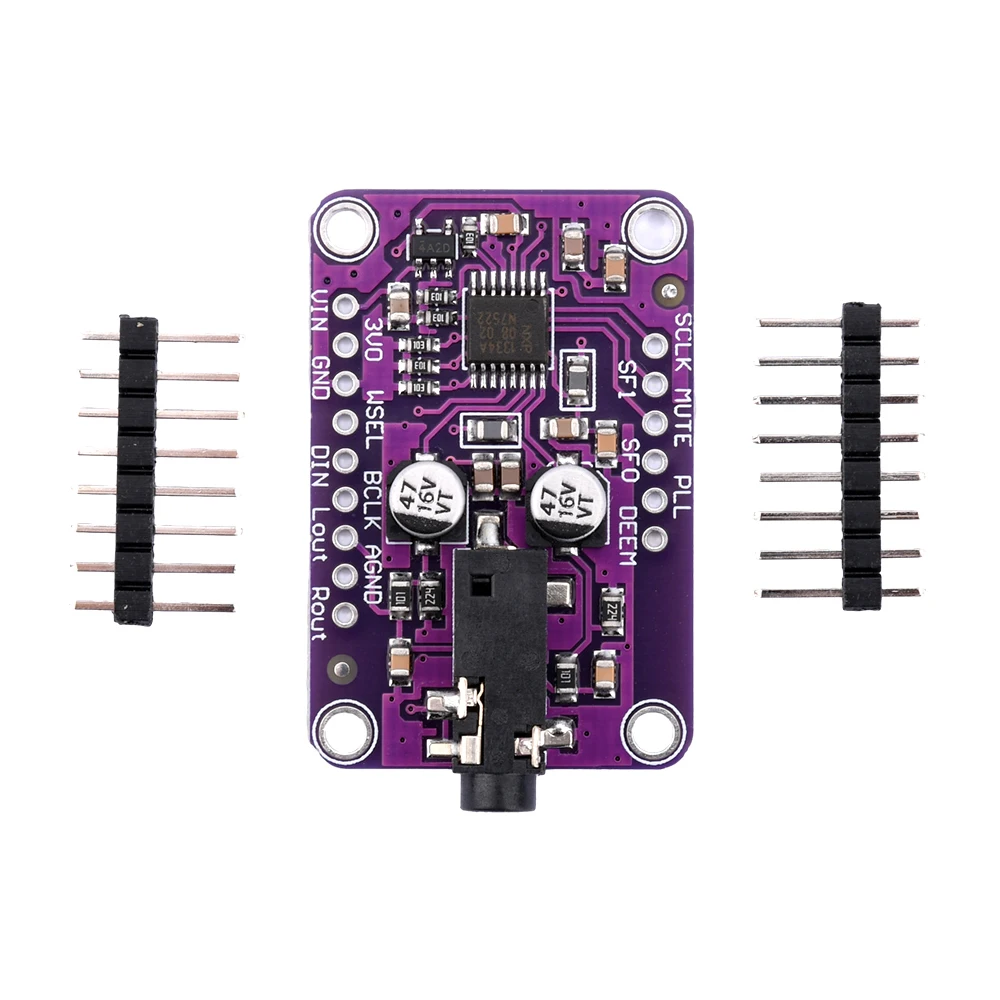 Modulo DAC 1334 UDA1334A DAC Audio Stereo Decoder Module I2S 16/20/24 bit sinistra scheda di decodifica dati comprovata per Arduino 3.3V-5V