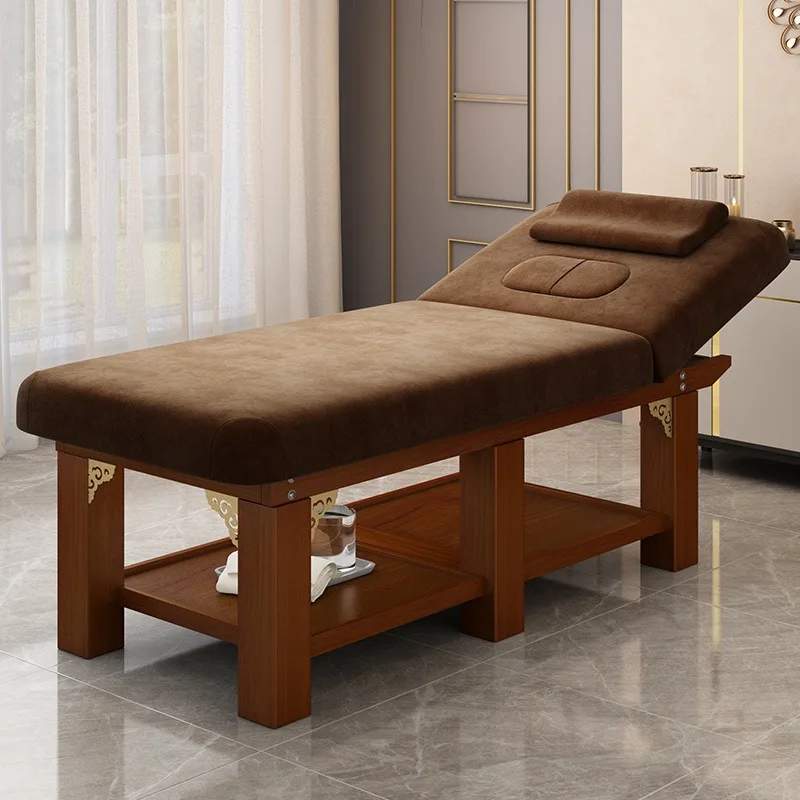 Tattoo Lash Wooden Massage Bed Bathroom Examination Physiotherapy Massage Table Adjust Lettino Estetista Salon Furniture WKMTB